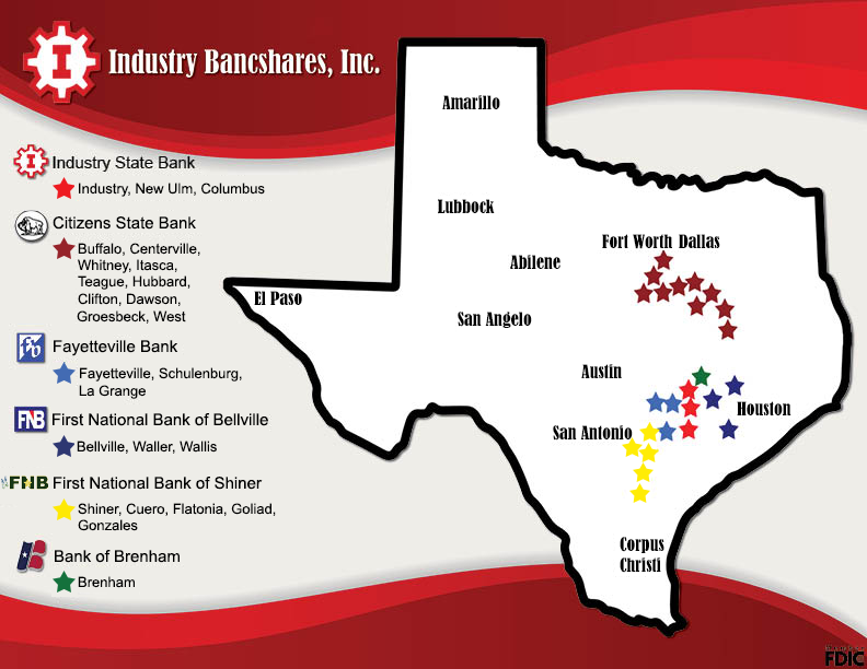 Map of Industry Bancshares